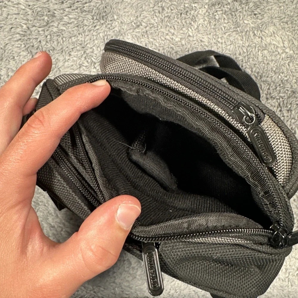 Vintage Nintendo Game Boy Advance SP Backpack Carry Case Gray Used & Cleaned Y2K